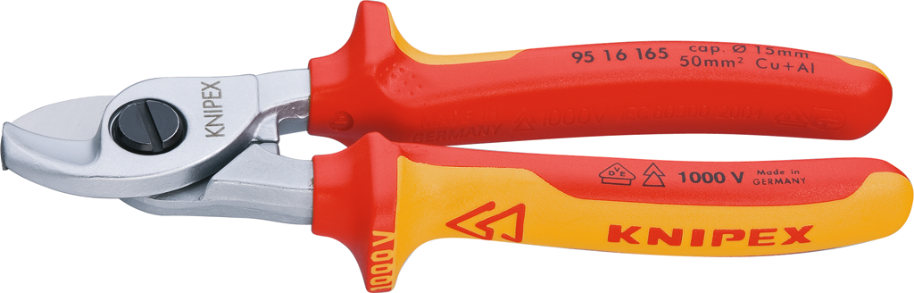 Kabelschere VDE L165mm für Mehrleiter bis D15mm/50mm² Kabelschere VDE L165mm für Mehrleiter bis D15mm/50mm²
