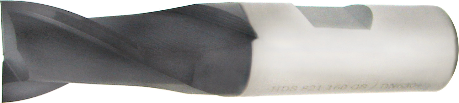 Schaftfräser HDS TiAlN Z2 Typ N 30° DIN327/1835-B kurz D16mm