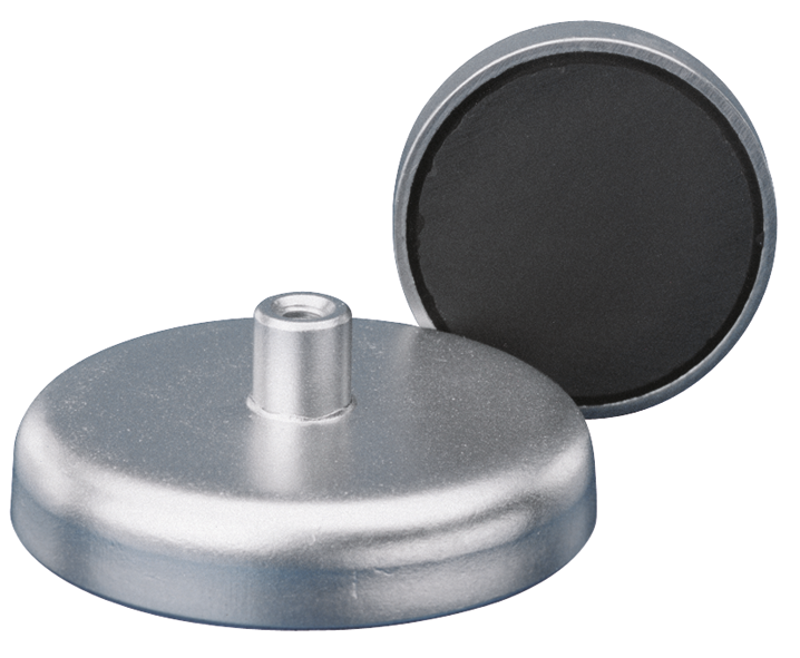 Flachgreifermagnet Ferrit mit Gewindebuchse 18N H11,5 x D16mm