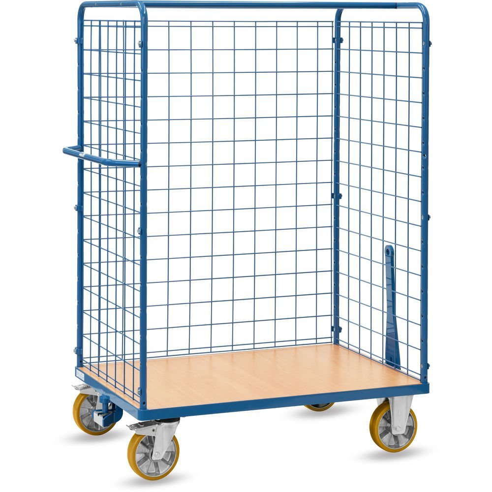 Paketwagen mit Drahtgitterwänden