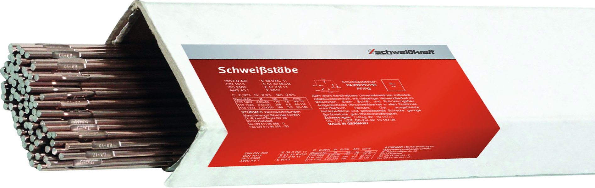WIG/TIG Schweißstab niedriglegiert 5kg L1000mm D1,6mm