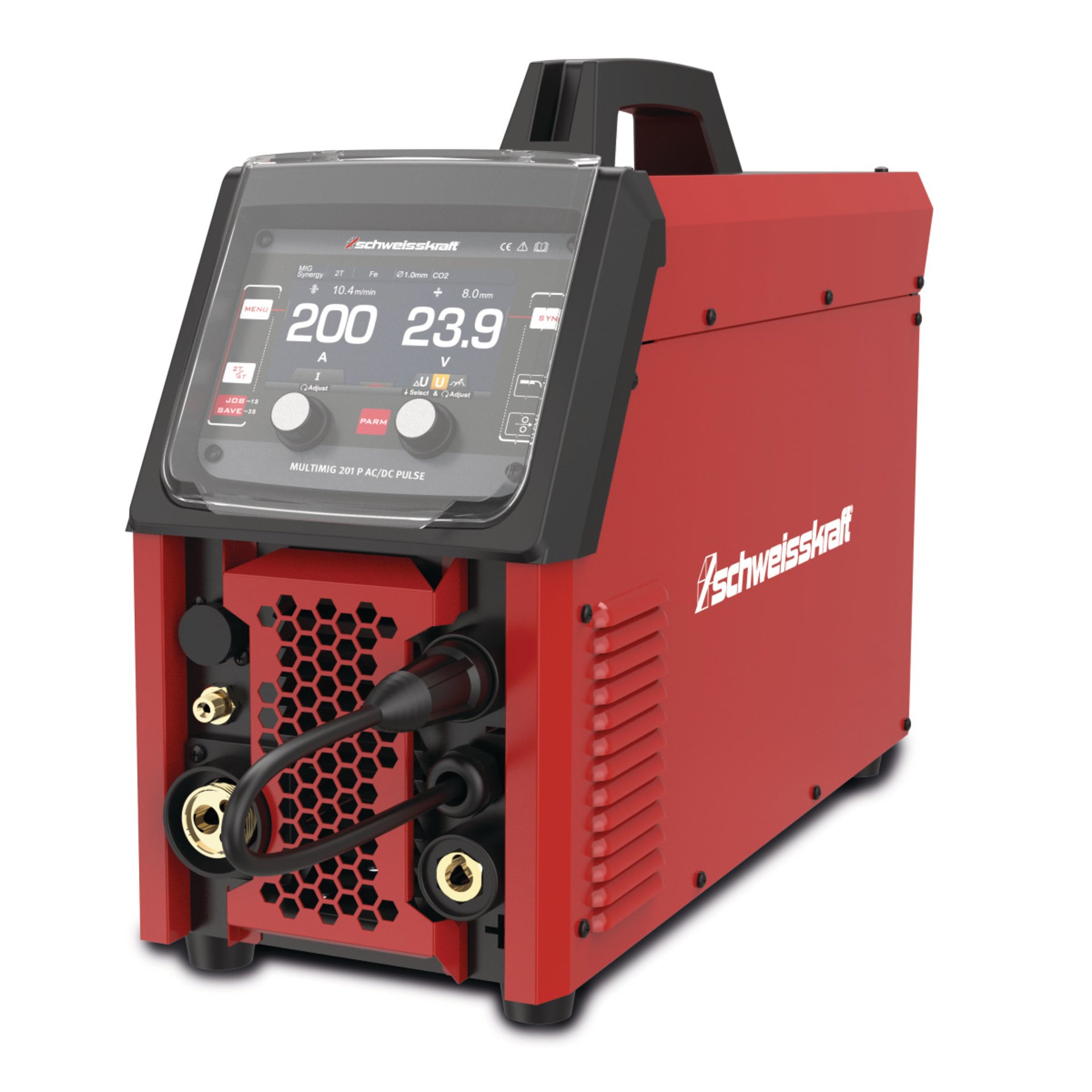 MIG/MAG Inverter-Schweißgerät Schweisskraft MULTIMIG 201 P AC/DC Pulse