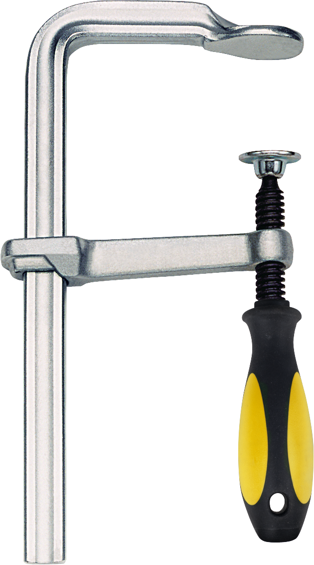 Eyltool Schraubzwinge Ganzstahl Ausladung 140 mm Schiene 25 × 12 mm SW 300 mm