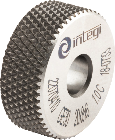 Rändelrad GE-Form 30° HSSE Gr. 0,5mm 10x4x4mm DIN403 für Rändelprofil RGV 30°