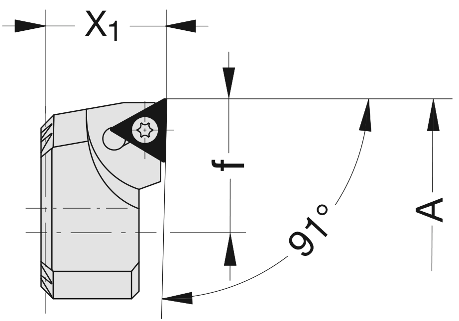 Wendeplattenhalter Ø29-53mm Kerbverzahnung für TOGT... A29-41mm x1=16mm