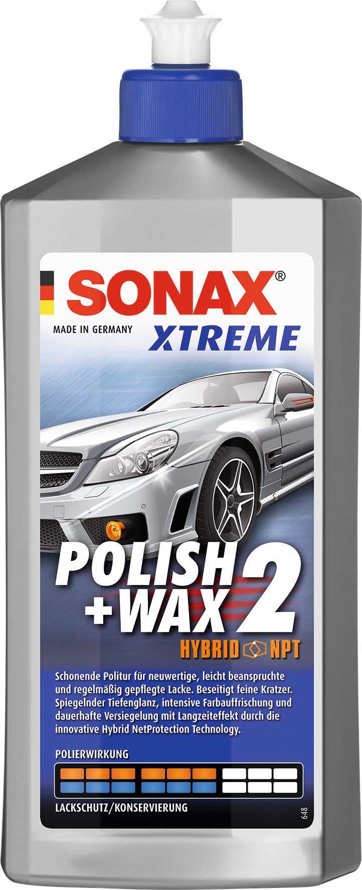 Schleifpolitur/Wachs Xtreme 500ml Polish + Wax 2 Hybrid Schleifpolitur/Wachs Xtreme 500ml Polish + Wax 2 Hybrid