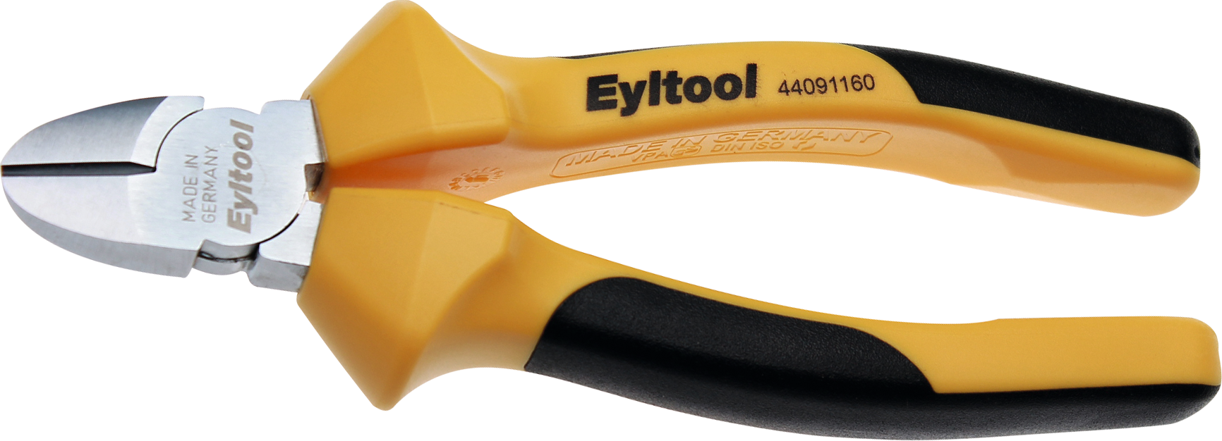 Eyltool Seitenschneider mit Facette und Mehrkomponentengriff DIN 5749 verchromt bis Ø 2 mm L 180 mm