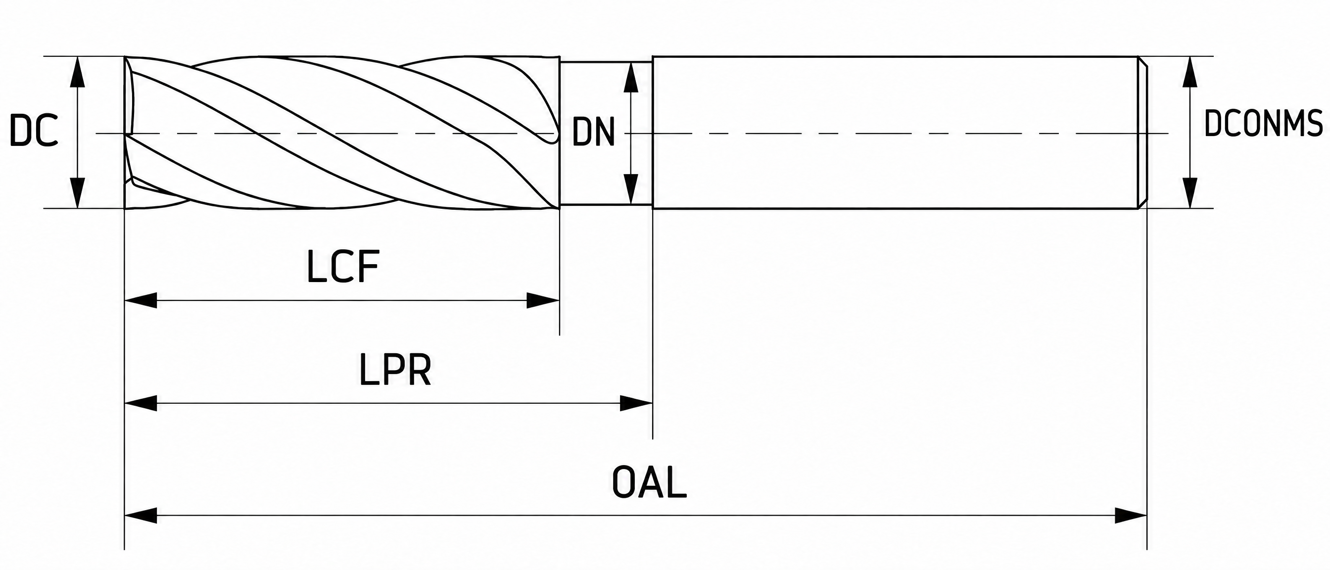 Eyltool Premium Schaftfräser VHM EYL-Super Z4 HPC/HSC/TSC "EYLROUNDER" DIN 6535-HA, Ø 5 mm