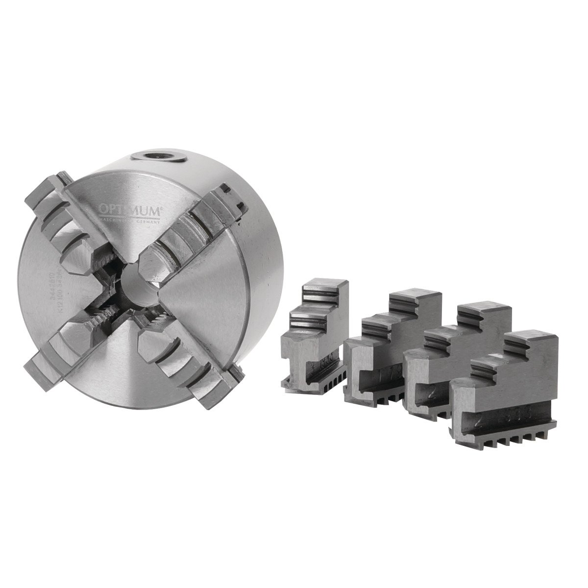 OPTIMUM Vierbacken-Drehfutter Guss, zentrisch spannend Optimum Ø 100 mm
