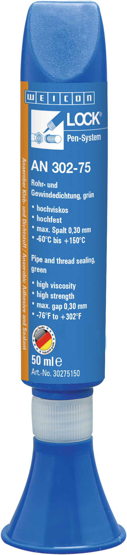 Rohrgewindedichtung hochfest WEICONLOCK® AN 302-75 50ml grün Rohrgewindedichtung hochfest WEICONLOCK® AN 302-75 50ml grün