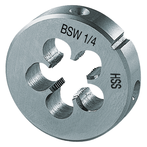 Schneideisen BSW HSS 16x5mm EN22568 Whitworth-Gewinde BSW1/16x60