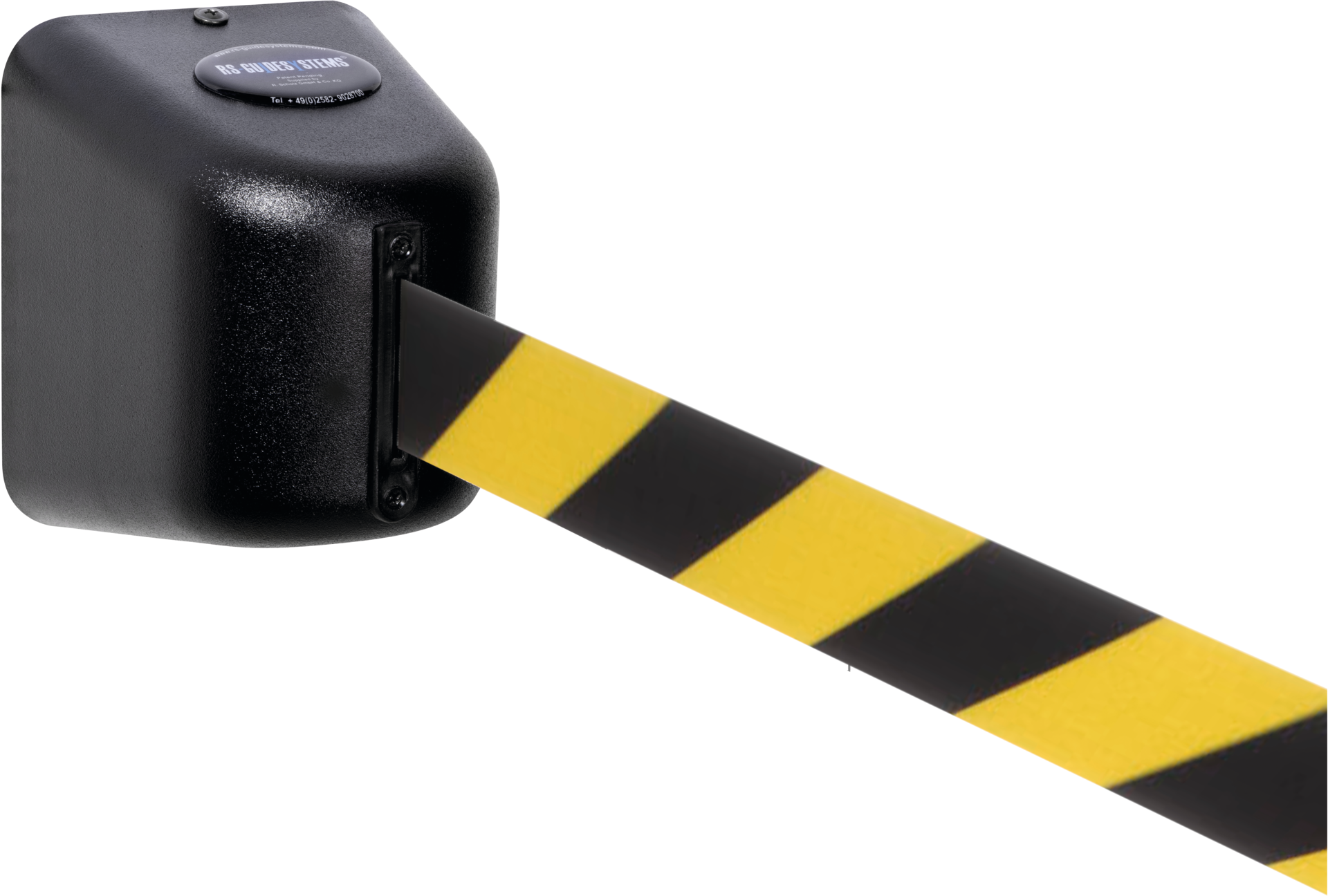 Gurtkassette 5.0 schwarz Gurtband 5m gelb/schwarz