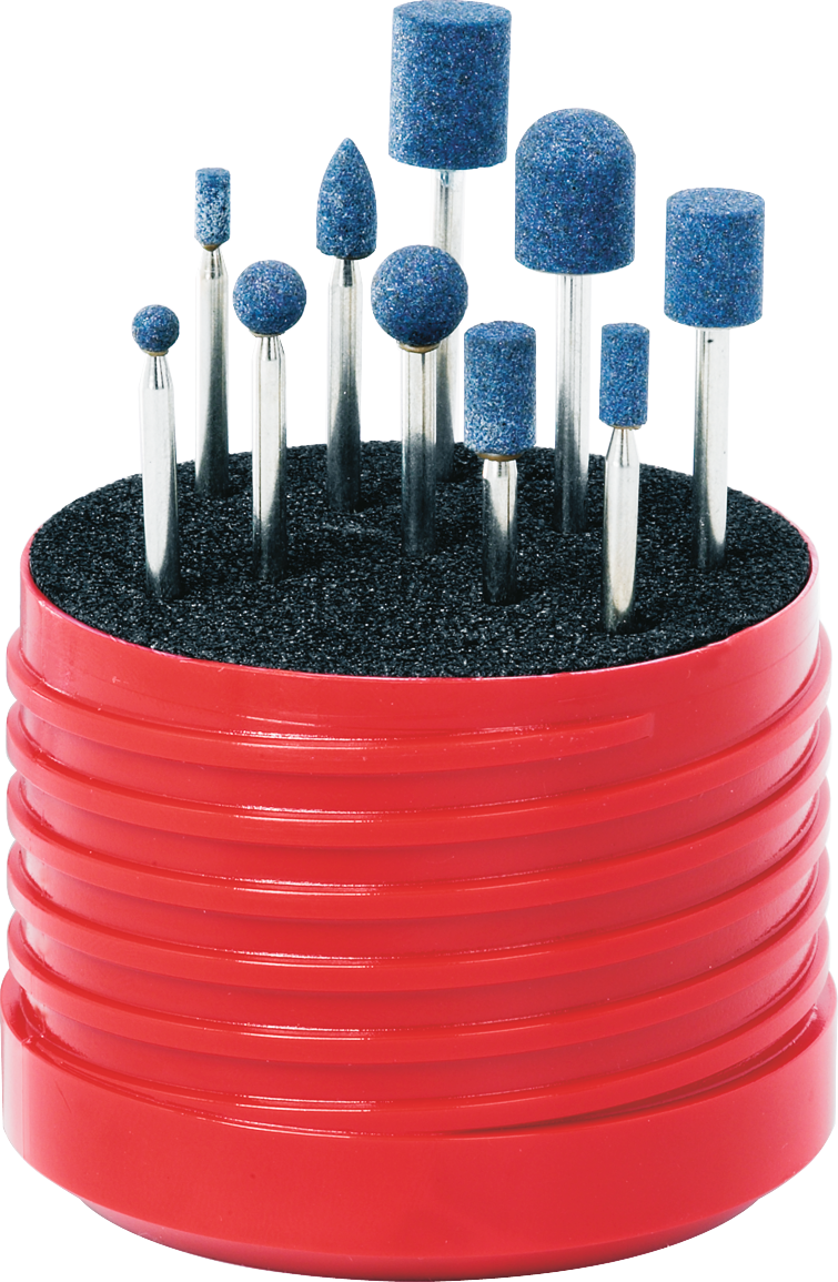 Schleifstift-Satz Mischkorund Schaft D3x50mm 10-tlg. Schleifstift-Satz Mischkorund Schaft D3x50mm 10-tlg.