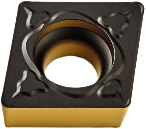 Wendeschneidplatte TiN/Al2O3 CCMT 060204 TU DUB25 Wendeschneidplatte TiN/Al2O3 CCMT 060204 TU DUB25