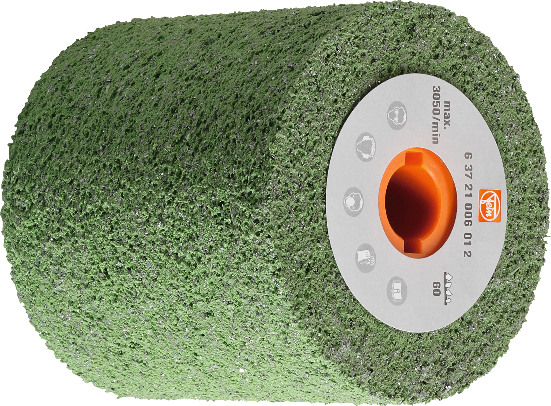 Schleifwalze elastisch für Satiniermaschinen D100x100mm K180 fein