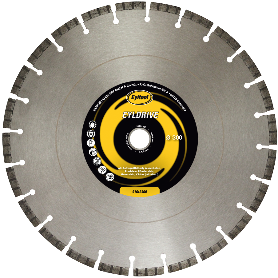 Eyltool Trennscheibe Diamant EYLDRIVE Bohrung 20 mm Ø350 mm