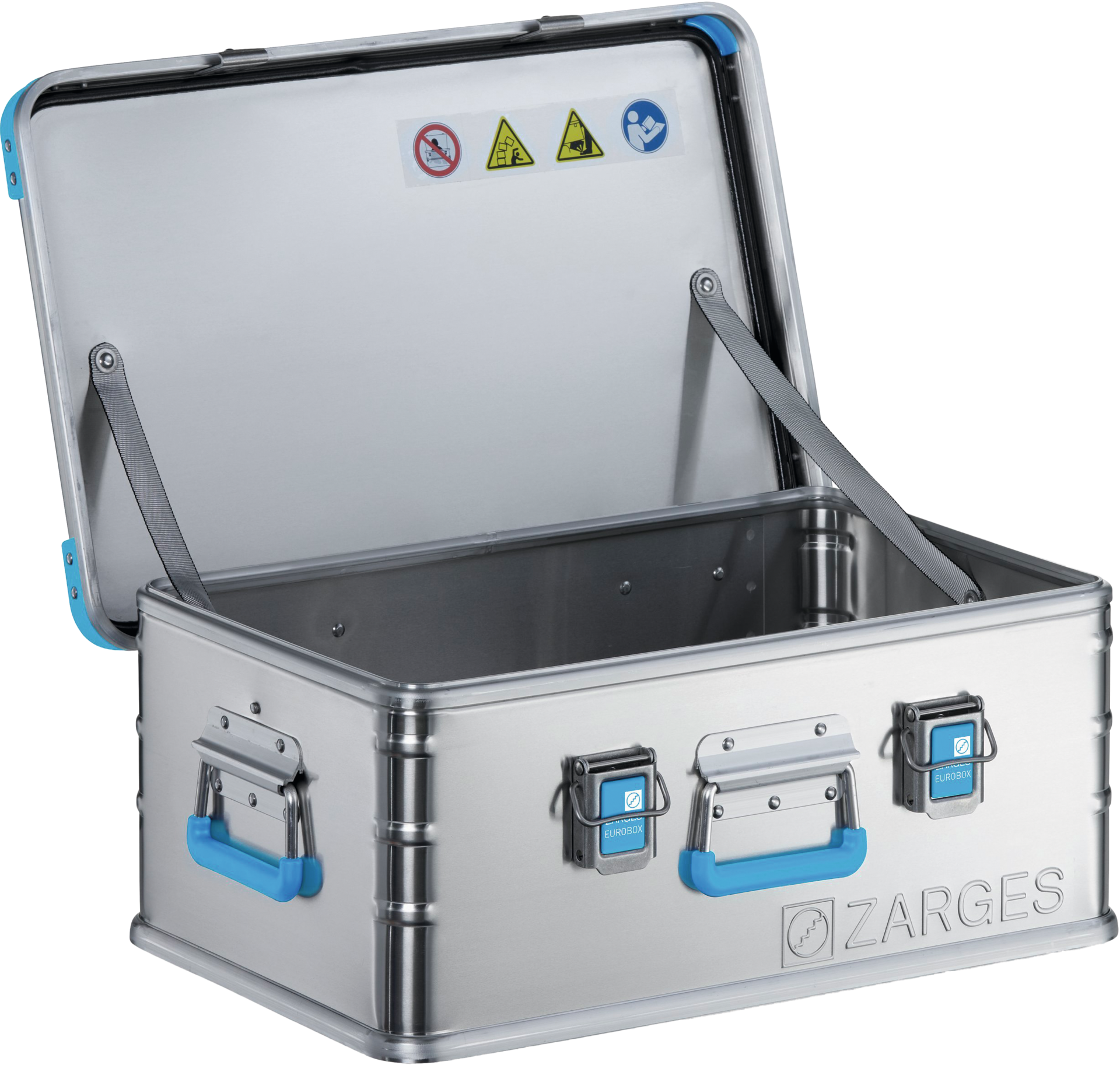 Transportbox Aluminium stapelbar Außenmaß L600 x B400 x H250mm 42 Liter