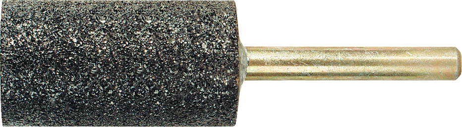 Schleifstift Normalkorund Schaft D6x40mm K46 Stahl/Guss Zylinderform D8x16mm