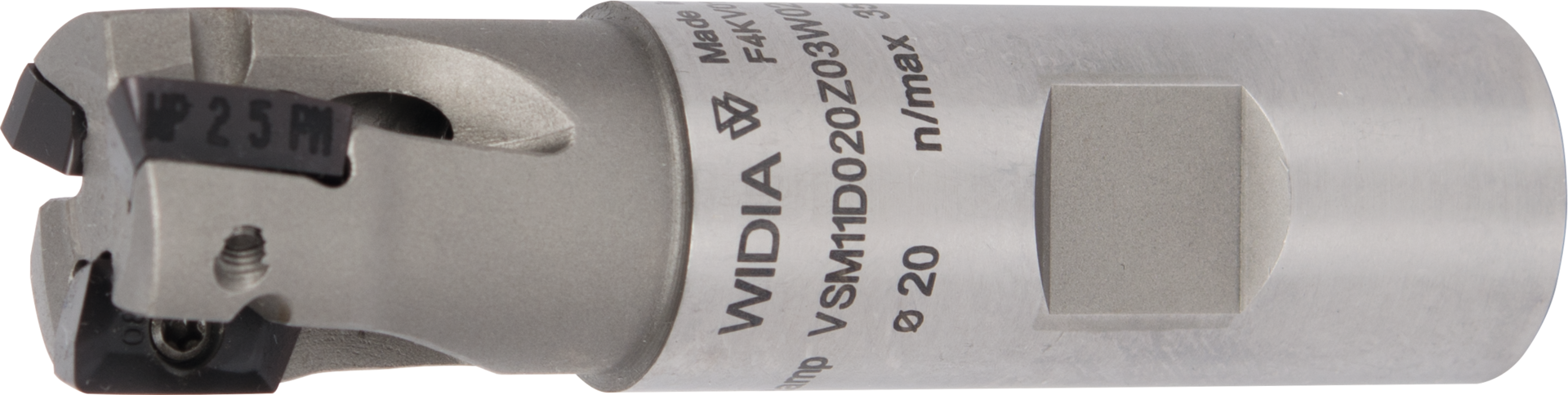Schaft-Eckfräser "VSM11" Z1 IK für WSP XD..1104.. Weldon D12mm L70mm