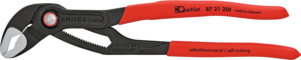 Knipex Wasserpumpenzange Cobra® Quick Sortiment Hightech L 250 mm