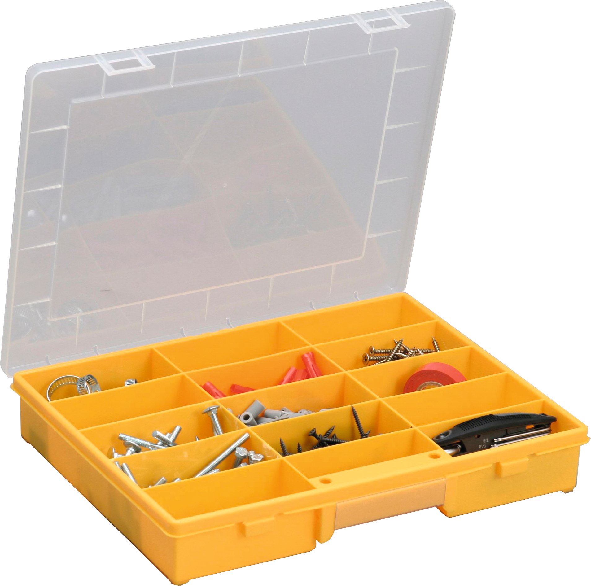 Sortimentskasten BASIC blau mit 25 Fächern 370x295x60mm