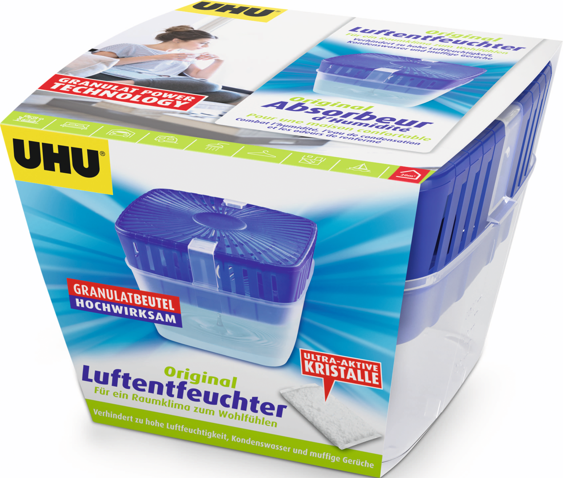 Luftentfeuchter 450g max. Raumgröße 45m³ Originalpackung