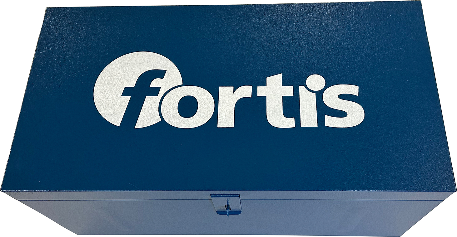 FORTIS Stahlblechkoffer blau 690 × 360 × 310 mm 59 Liter
