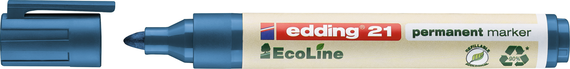 Permanentmarker EcoLine edding® 21 Schriftbreite 1,5-3mm rot
