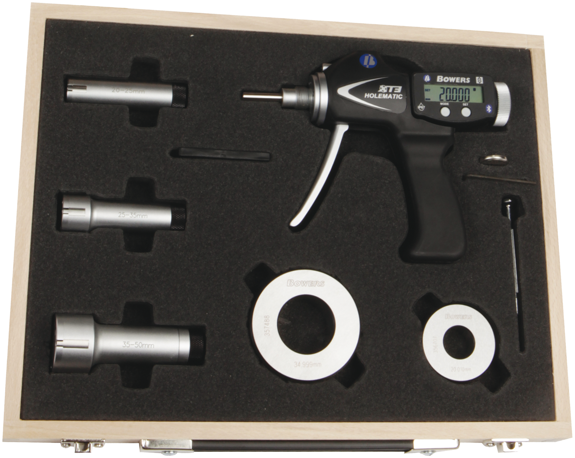 Innenmessschraube Zweipunkt/Dreipunkt Digital IP67 XTH Sortiment Dig.2Pkt.Innenschnellmessgerät Abl. 0,001mm DIN863-4 E-Ring inkl.Zerti. MB2-6mm