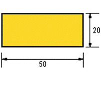 Warnschutz schwarz/gelb L1m Innenmaß 50mmx20mm Warnschutz schwarz/gelb L1m Innenmaß 50mmx20mm