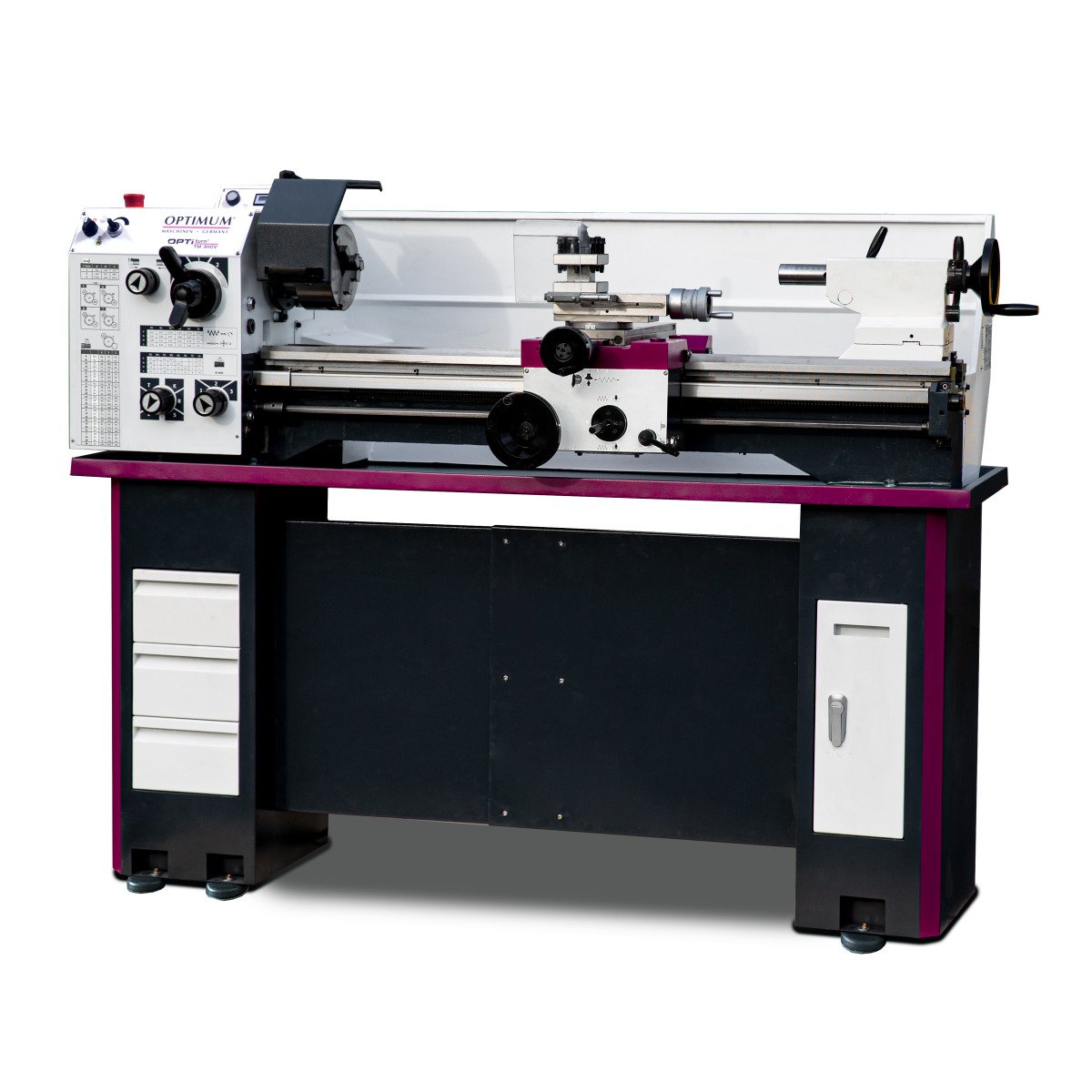 Leit- und Zugspindeldrehmaschine Optimum OPTIturn TM 3110VB