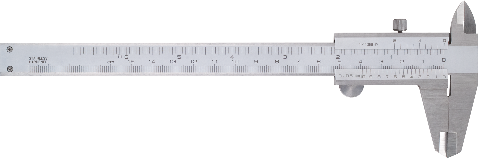 Taschenmessschieber Linkshänder Abl. 0,05mm DIN862A mit Feststellschraube MB150mm Taschenmessschieber Linkshänder Abl. 0,05mm DIN862A mit Feststellschraube MB150mm