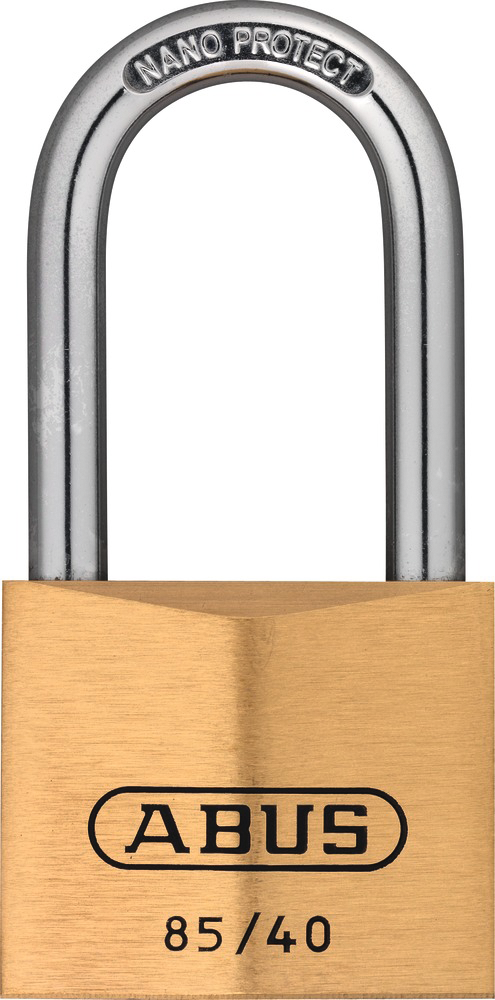 Vorhängeschloss Messing mit hohem Bügel H78,5 x B40mm