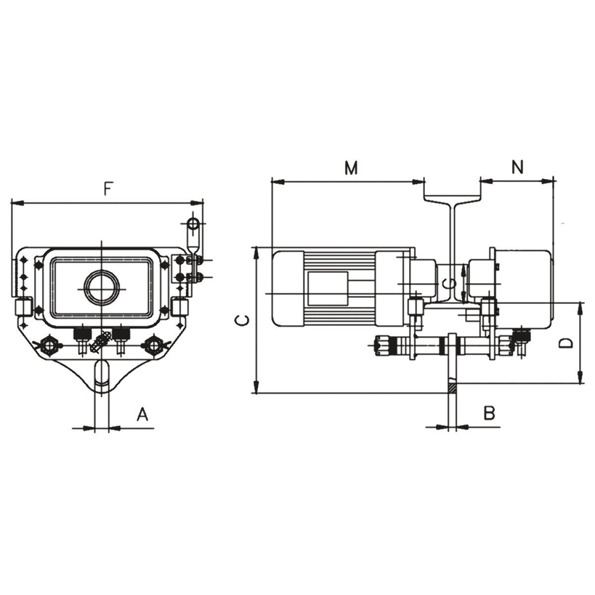 Elektrofahrwerk Unicraft EFW 2-1