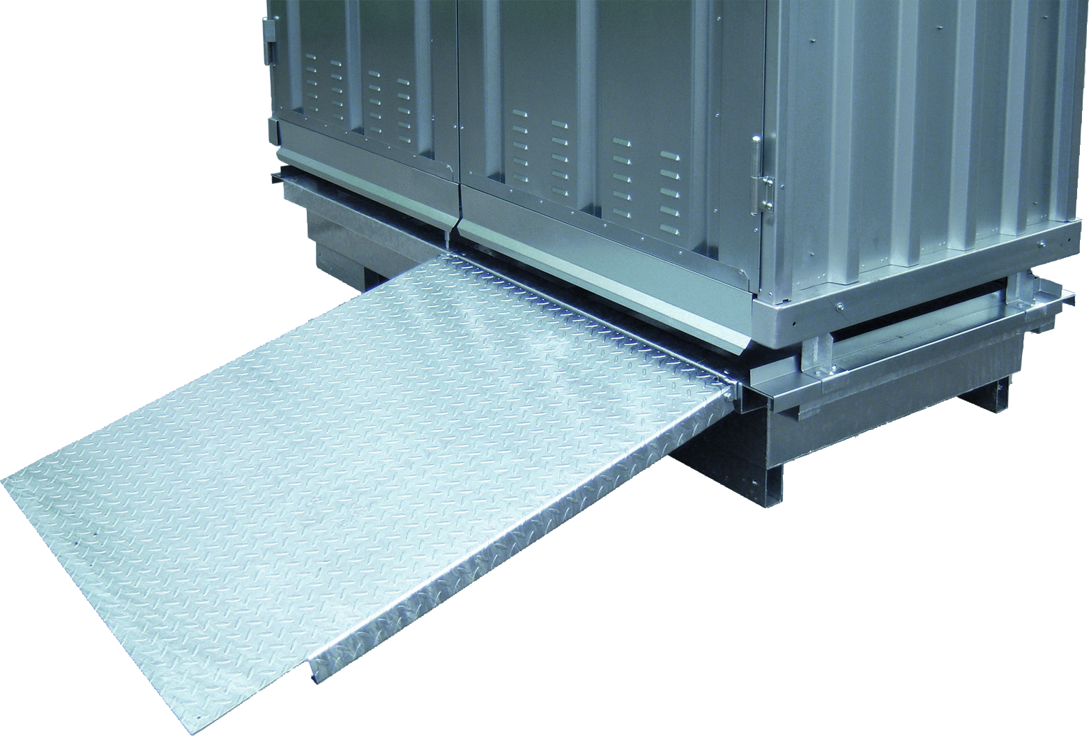 Auffahrrampe Sicherheitscontainer B1200 x T1000mm für Fasskarren Auffahrrampe Sicherheitscontainer B1200 x T1000mm für Fasskarren