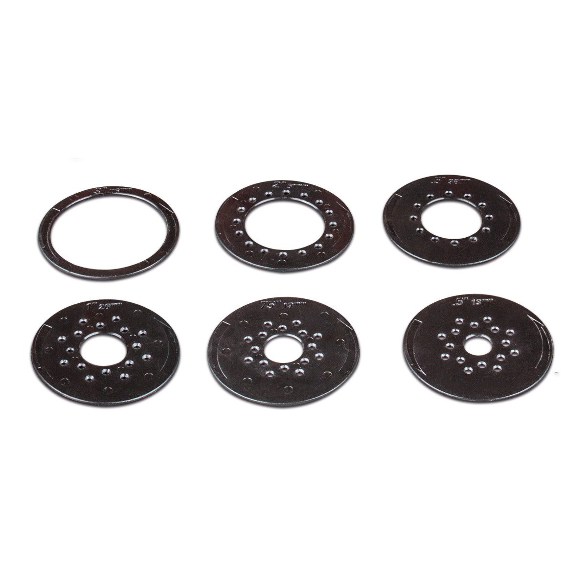 Tischeinlagen-Set Holzstar Ø 13/19/26/38/51/76 mm