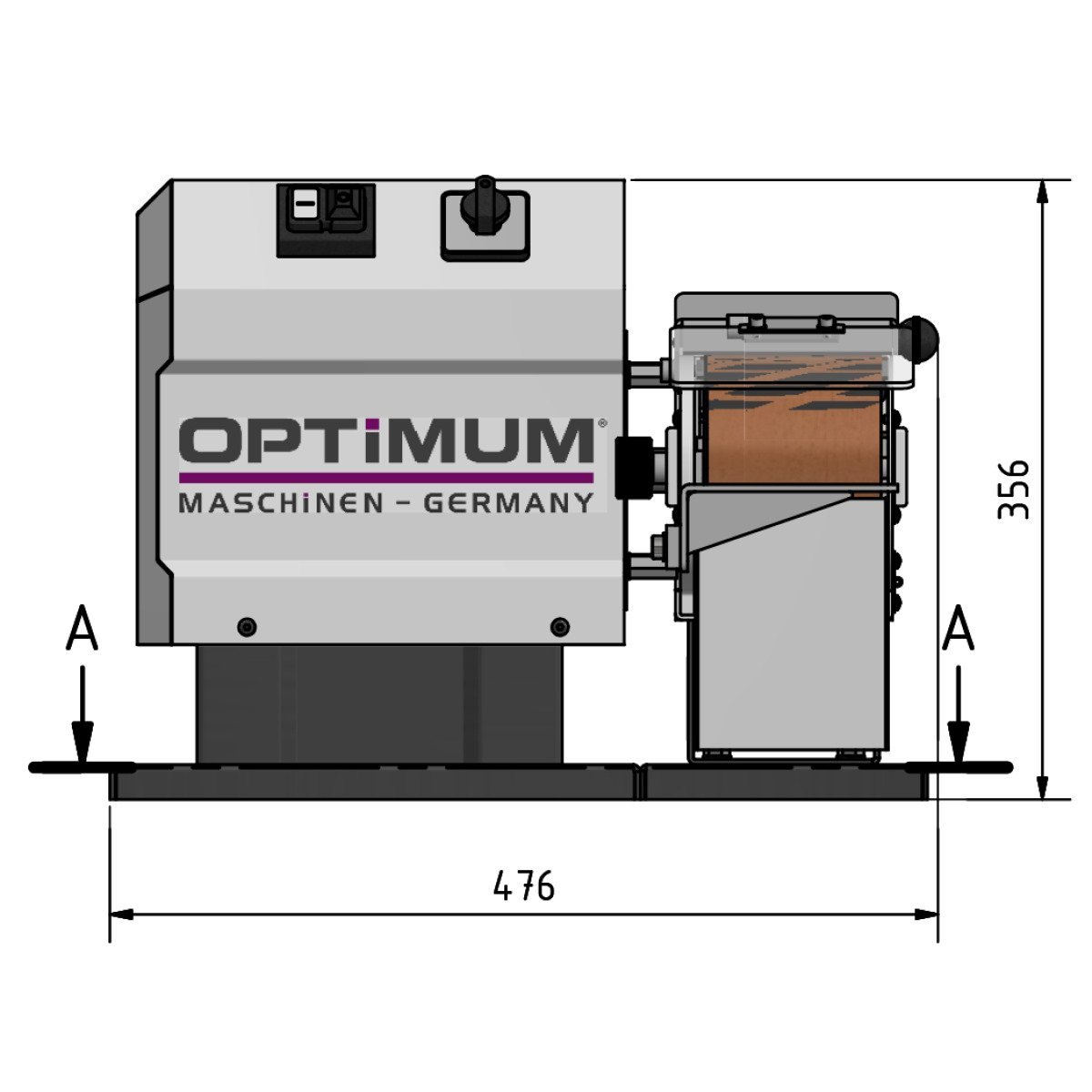 Universalschleifmaschine Optimum OPTIgrind GB 100S