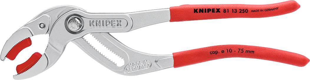 Knipex Siphon-/Connectorenzange mit gezahnten Greifbacken bis Ø 80 mm L 250 mm