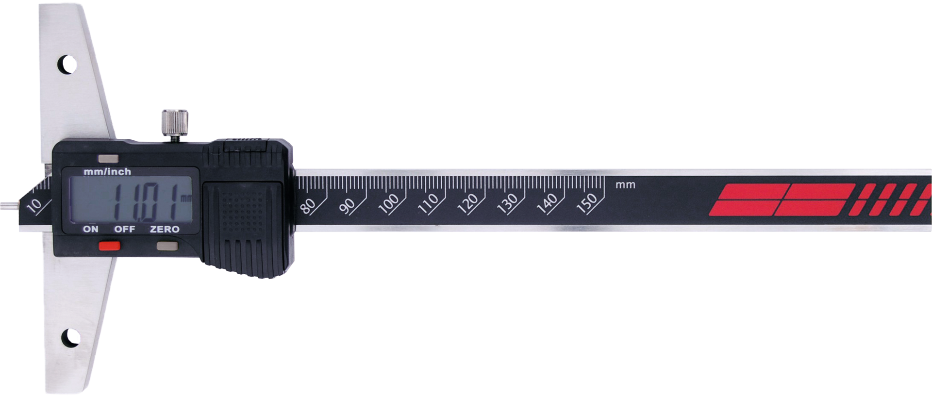 Tiefenmessschieber Digital mit MessspitzeAbl. 0,01mm DIN862C MB200mm