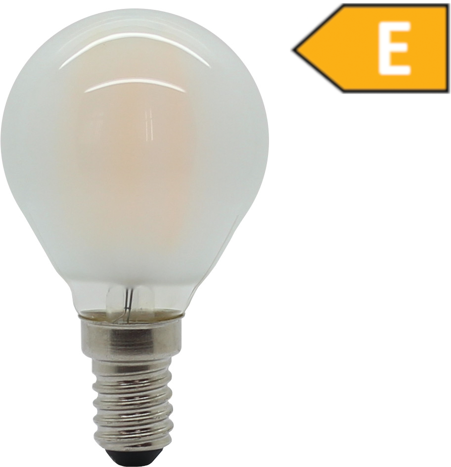 Sparlampe LED E14 470 Lumen Tropfenform matt 4W