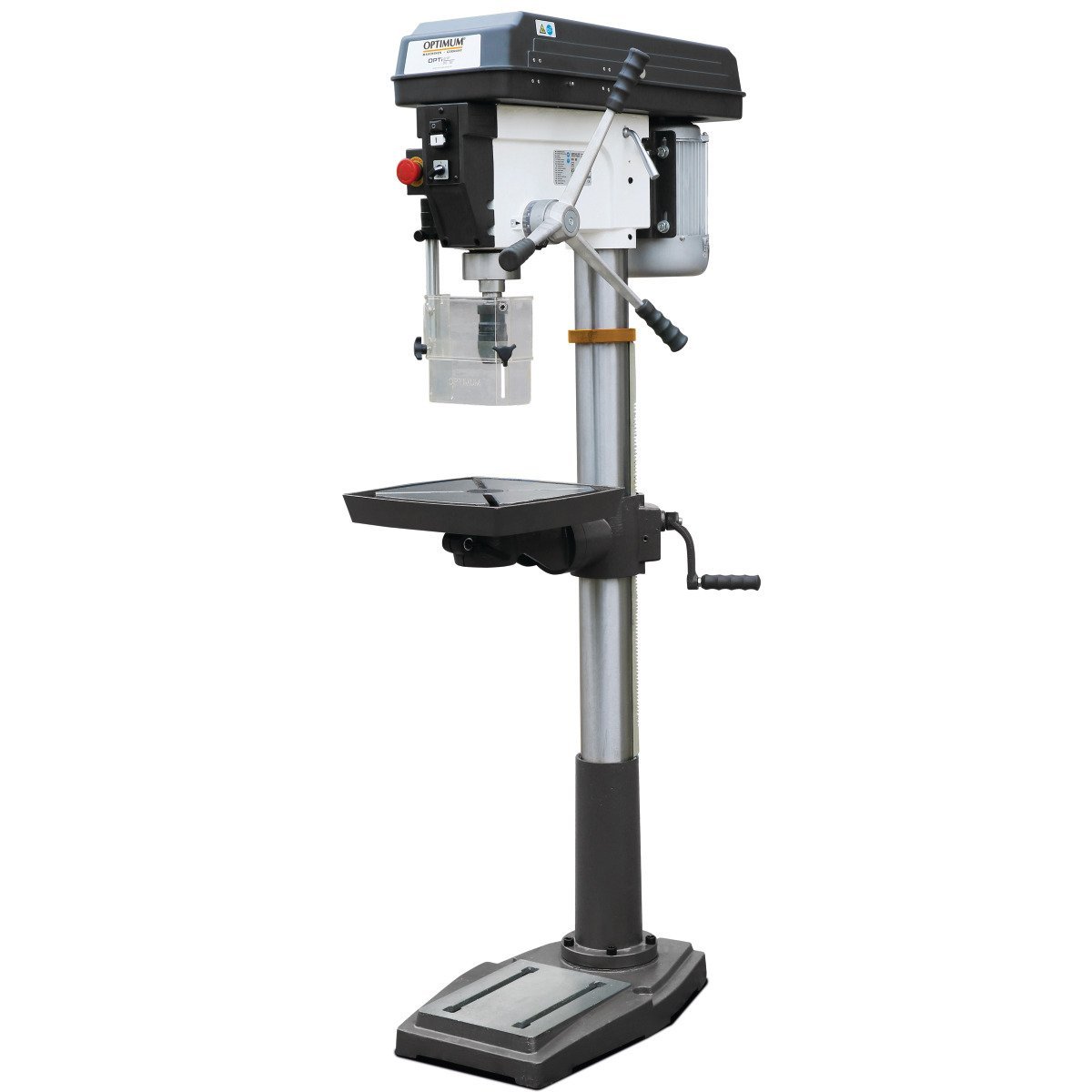 Säulenbohrmaschine Optimum OPTIdrill DQ 32 inkl. Schraubstock