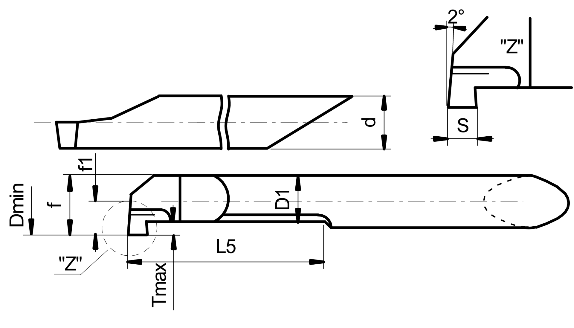 Stecheinsatz VHM "EYLMICRO" TiCN Dmin 5,2mm DSGB15 10x1mm
