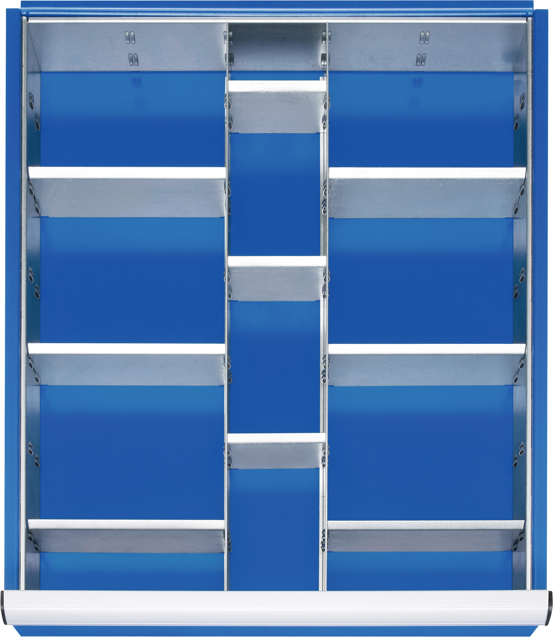 Einteilungssortiment 1 Trennwand 4 Trennbleche für Schubladen H120mm-150mm