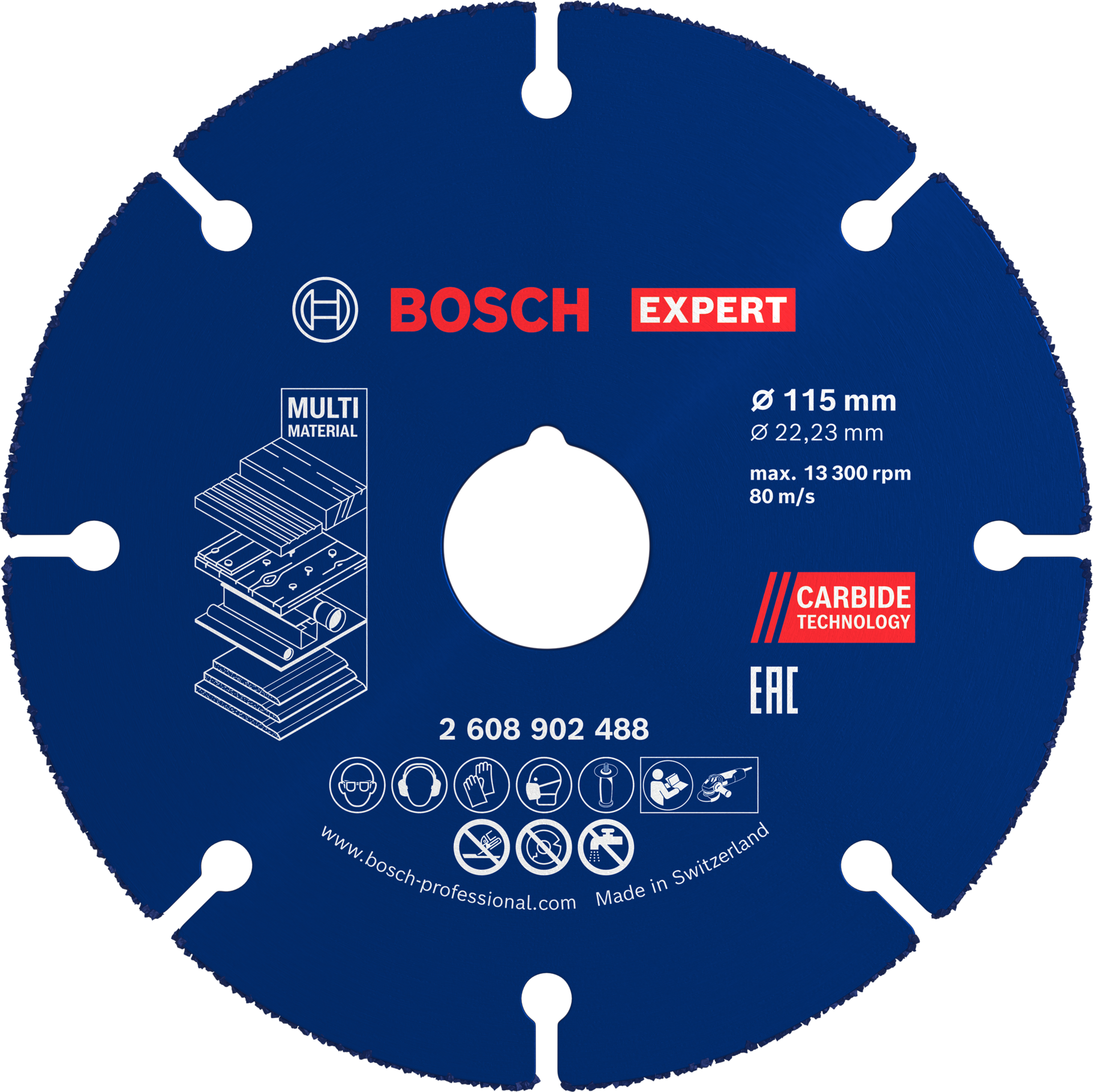 Trennscheibe Hartmetall Universal Bohrung 22,23mm D115mm B1mm