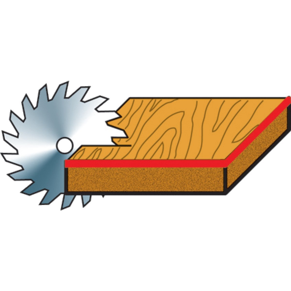 Besäum-/Fertigungsschnitt-Kreissägeblatt Holzkraft KSB-BF 250/42