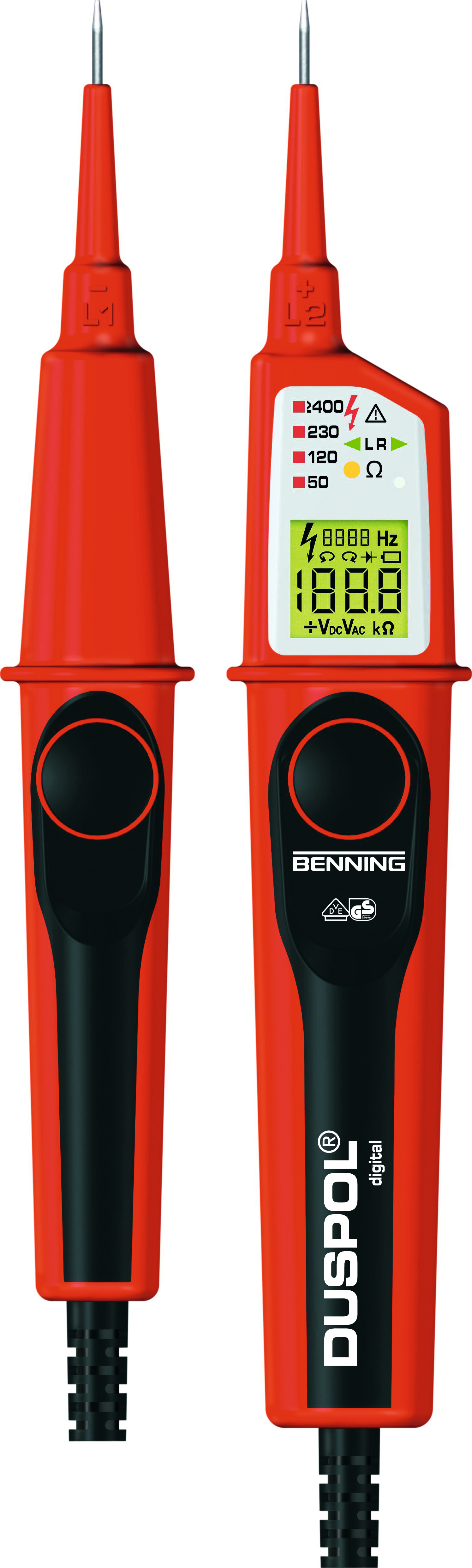 Spannungsprüfer DUSPOL® digital 1-1200 V & Lastzuschaltung