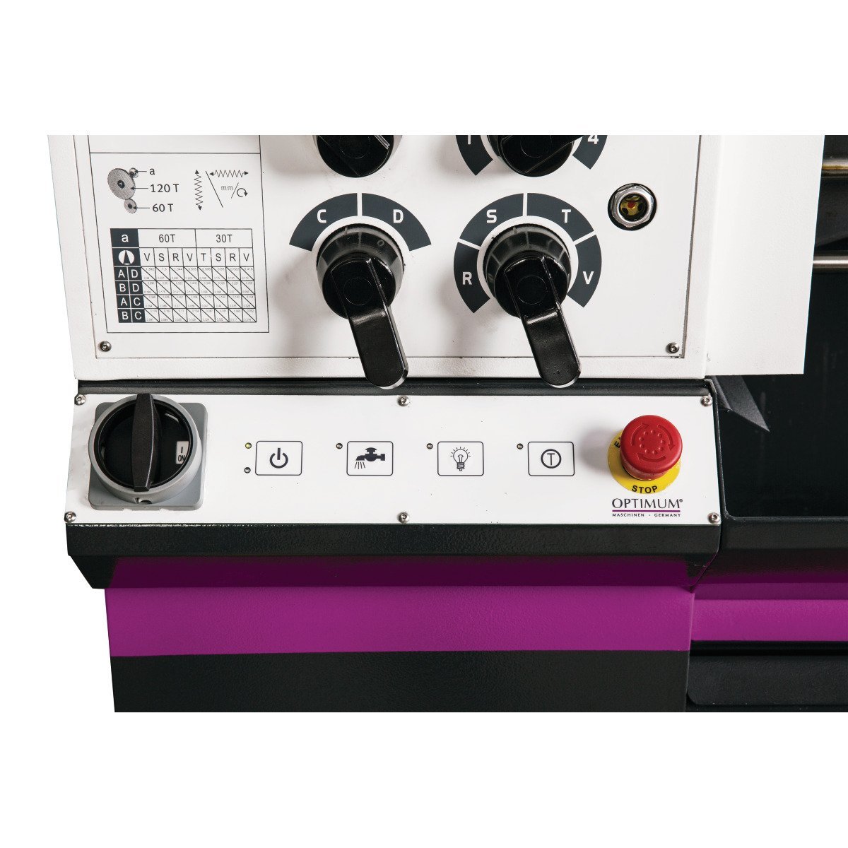 Leit- und Zugspindeldrehmaschine Optimum OPTIturn TM 4010