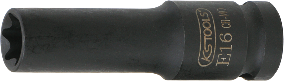 KS-Tools Stecknuss Kraft 1/2" TORX® lang L 75 mm außen E10