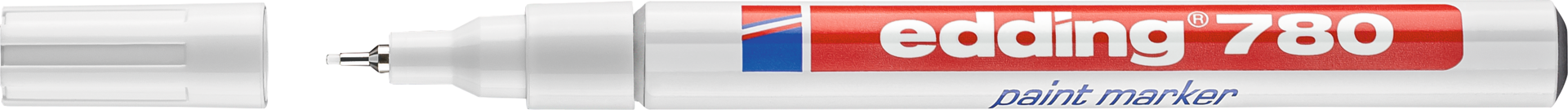 Lackmarker Präzision edding® 780 Schriftbreite 0,8mm weiß Lackmarker Präzision edding® 780 Schriftbreite 0,8mm weiß