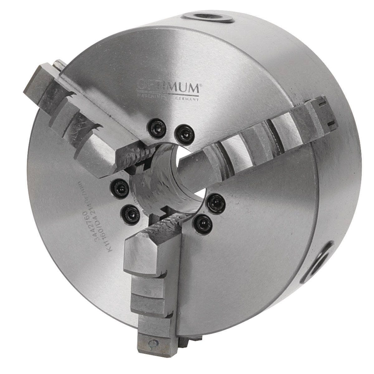 Dreibackendrehfutter zentrisch spannend Optimum Ø 200 mm Camlock DIN ISO 702-2 Nr. 5